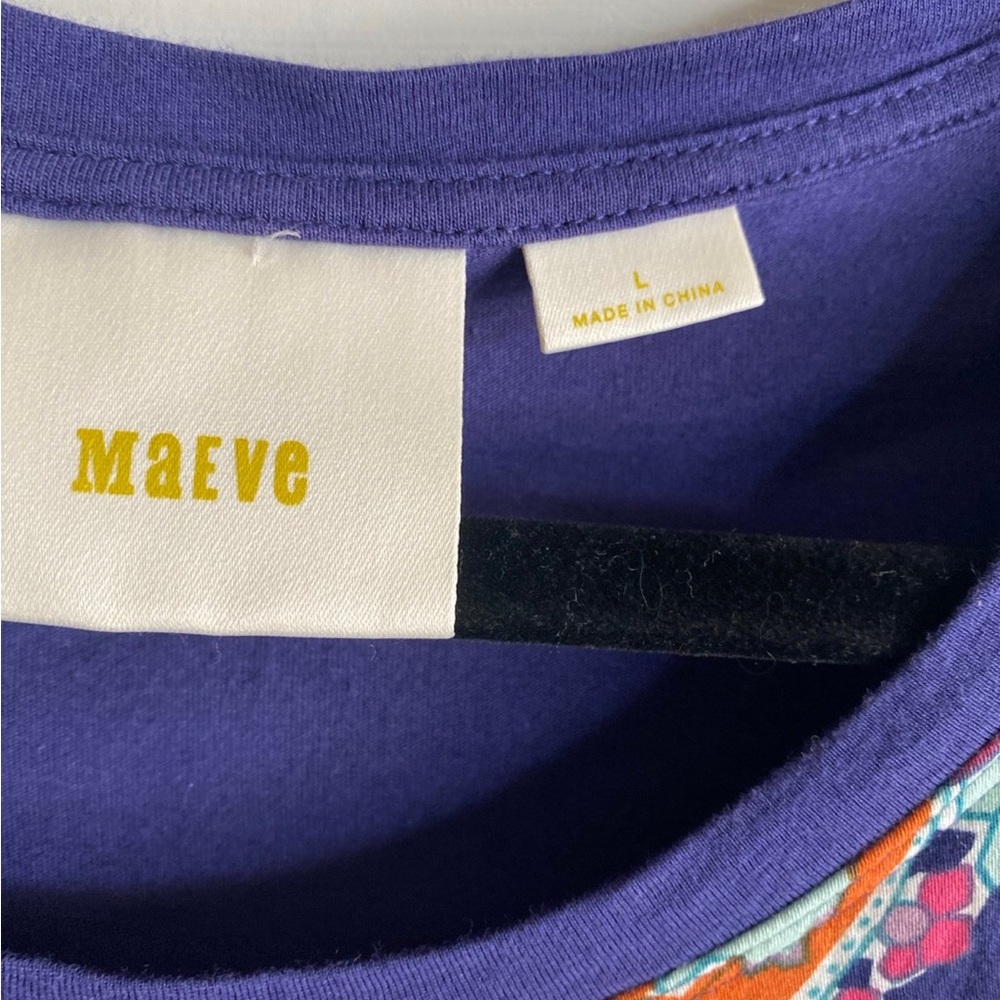 Anthropology ~ Maeve Top Size L | Cotton and Modal | Excellent Condition - Picture 3 of 9